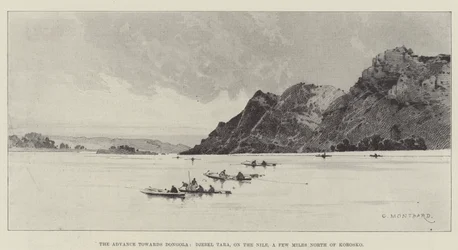 Fremrykningen mod Dongola, Djebel Tara, ved Nilen, et par miles nord for Korosko